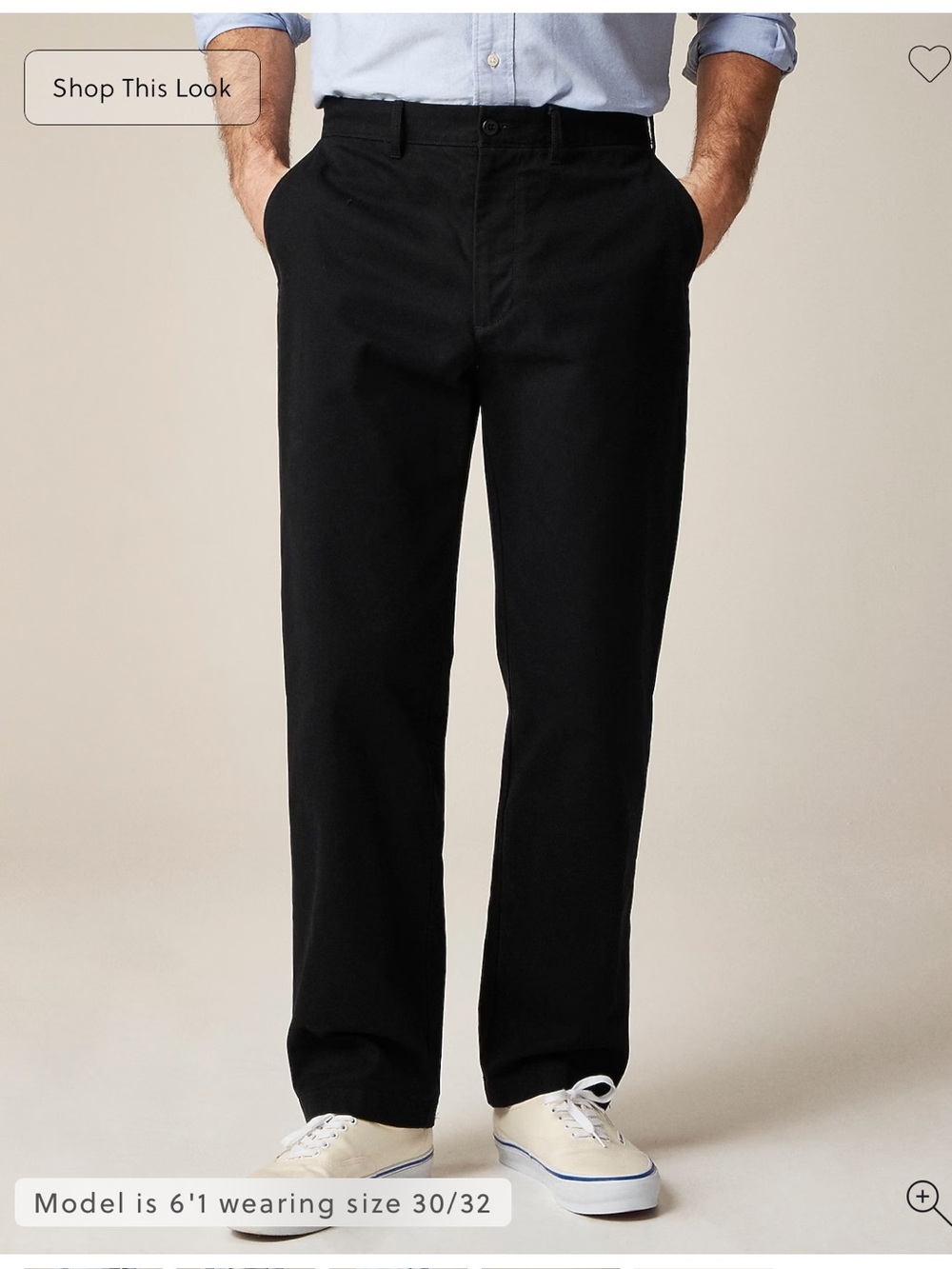 J.Crew Classic chino pant 33/30